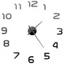 3D wall clock with modern design 100 cm XXL black by vidaXL, Wall clocks - Ref: Foro24-50639, Price: 21,70 €, Discount: %