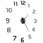 3D wall clock with modern design 100 cm XXL black by vidaXL, Wall clocks - Ref: Foro24-50639, Price: 21,70 €, Discount: %