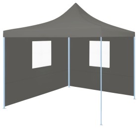 Carpa pleglable Pop-Up con 2 paredes 3x3 m antracita