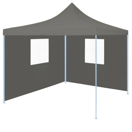 Pop-Up Faltzelt mit 2 Wänden 3x3 m Anthrazit von vidaXL, Zelte und Pavillons - Ref: Foro24-44965, Preis: 131,45 €, Rabatt: %