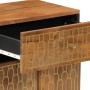 Mesita de noche madera maciza de mango 50x33x60 cm en Mesitas de noche | Comprar online en Foro24