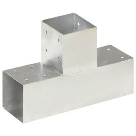Conector de postes en forma de T metal galvanizado 91x91 mm en Postes de cerca | Comprar online en Foro24