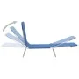 Tumbonas plegables 2 unidades acero y tela azul de vidaXL, Tumbonas - Ref: Foro24-44299, Precio: 101,08 €, Descuento: %