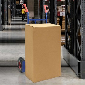 Carro de Mano Azul y Rojo 57 x 46 x 113 cm Acero en Carretillas de carga | Comprar online en Foro24