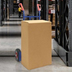 Carro de Mano Azul y Rojo 57 x 46 x 113 cm Acero en Carretillas de carga | Comprar online en Foro24