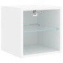 Wand-TV-Schränke mit LED, 7 Stück, weißes Holzwerkstoff von , TV-Möbel - Ref: Foro24-3216583, Preis: 132,63 €, Rabatt: %