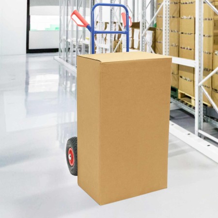 Carro de Mano Azul y Rojo 49,5 x 53 x 114 cm Acero en Carretillas de carga | Comprar online en Foro24