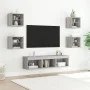 TV-Wandmöbel mit LED, 7-teilig, Holzwerkstoff, grau Sonoma von , TV-Möbel - Ref: Foro24-3216588, Preis: 130,40 €, Rabatt: %