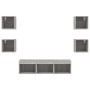 TV-Wandmöbel mit LED, 7-teilig, Holzwerkstoff, grau Sonoma von , TV-Möbel - Ref: Foro24-3216588, Preis: 133,08 €, Rabatt: %