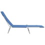 Tumbonas plegables 2 unidades acero y tela azul de vidaXL, Tumbonas - Ref: Foro24-44299, Precio: 88,84 €, Descuento: %