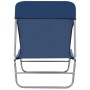 Tumbonas plegables 2 unidades acero y tela azul de vidaXL, Tumbonas - Ref: Foro24-44299, Precio: 88,84 €, Descuento: %