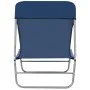 Tumbonas plegables 2 unidades acero y tela azul de vidaXL, Tumbonas - Ref: Foro24-44299, Precio: 101,08 €, Descuento: %
