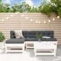 Gartensofa-Set 5-teilig aus massivem weißem Kiefernholz von , Gartensets - Ref: Foro24-3186516, Preis: 267,06 €, Rabatt: %