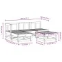 Gartensofa-Set 5-teilig aus massivem weißem Kiefernholz von , Gartensets - Ref: Foro24-3186516, Preis: 267,06 €, Rabatt: %