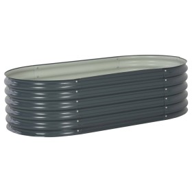 Arriate de acero galvanizado gris 160x80x44 cm de vidaXL, Maceteros y jardineras - Ref: Foro24-45529, Precio: 123,44 €, Descu...