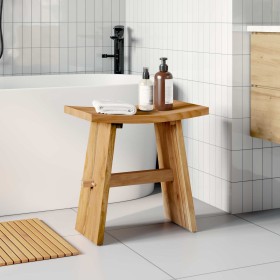 Taburete de baño Marrón 50 x 29,5 x 50,5 cm en Taburetes y sillas plegables | Comprar online en Foro24