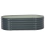 Arriate de acero galvanizado gris 160x80x44 cm de vidaXL, Maceteros y jardineras - Ref: Foro24-45529, Precio: 133,32 €, Descu...
