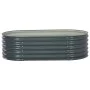 Arriate de acero galvanizado gris 160x80x44 cm de vidaXL, Maceteros y jardineras - Ref: Foro24-45529, Precio: 120,13 €, Descu...