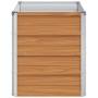 Arriate elevado Marrón Claro 100 x 40 x 45 cm Acero Galvanizado en Maceteros y jardineras | Comprar online en Foro24