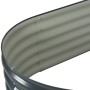 Graues Blumenbeet aus verzinktem Stahl, 160 x 80 x 44 cm von vidaXL, Töpfe und Pflanzgefäße - Ref: Foro24-45529, Preis: 123,4...