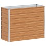 Arriate elevado Marrón Claro 100 x 40 x 77 cm Acero Galvanizado en Maceteros y jardineras | Comprar online en Foro24