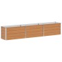 Arriate elevado Marrón Claro 240 x 40 x 45 cm Acero Galvanizado en Maceteros y jardineras | Comprar online en Foro24