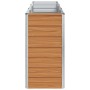 Arriate elevado Marrón Claro 240 x 40 x 77 cm Acero Galvanizado en Maceteros y jardineras | Comprar online en Foro24