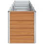 Arriate elevado Marrón Claro 320 x 40 x 45 cm Acero Galvanizado en Maceteros y jardineras | Comprar online en Foro24