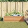 Arriate elevado Marrón Claro 160 x 80 x 45 cm Acero Galvanizado en Maceteros y jardineras | Comprar online en Foro24
