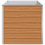 Arriate elevado Marrón Claro 160 x 80 x 77 cm Acero Galvanizado en Maceteros y jardineras | Comprar online en Foro24