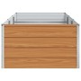 Arriate elevado Marrón Claro 240 x 80 x 45 cm Acero Galvanizado en Maceteros y jardineras | Comprar online en Foro24