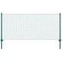 Wire mesh fence with green steel posts 25x0.5 m by vidaXL, fence panels - Ref: Foro24-144613, Price: 55,85 €, Discount: %