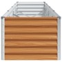 Arriate elevado Marrón Claro 390 x 50 x 36 cm Acero Galvanizado en Maceteros y jardineras | Comprar online en Foro24
