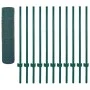 Wire mesh fence with green steel posts 25x0.5 m by vidaXL, fence panels - Ref: Foro24-144613, Price: 55,85 €, Discount: %