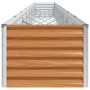Arriate elevado Marrón Claro 775 x 50 x 36 cm Acero Galvanizado en Maceteros y jardineras | Comprar online en Foro24