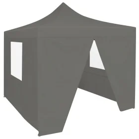 Pop-Up folding tent with 4 anthracite walls 3x3 m by vidaXL, Tents and gazebos - Ref: Foro24-44964, Price: 126,22 €, Discount: %