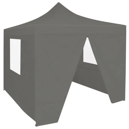 Pop-Up folding tent with 4 anthracite walls 3x3 m by vidaXL, Tents and gazebos - Ref: Foro24-44964, Price: 126,22 €, Discount: %