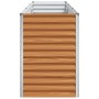 Arriate elevado Marrón Claro 290 x 50 x 68 cm Acero Galvanizado en Maceteros y jardineras | Comprar online en Foro24
