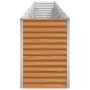 Arriate elevado Marrón Claro 582 x 50 x 68 cm Acero Galvanizado en Maceteros y jardineras | Comprar online en Foro24