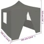 Pop-Up folding tent with 4 anthracite walls 3x3 m by vidaXL, Tents and gazebos - Ref: Foro24-44964, Price: 126,22 €, Discount: %
