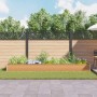 Arriate elevado 390 x 100 x 36 cm Acero Galvanizado en Maceteros y jardineras | Comprar online en Foro24