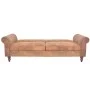 Convertible 2-seater sofa with brown artificial suede armrests by vidaXL, Sofas - Ref: Foro24-245584, Price: 404,22 €, Discou...