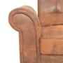 Convertible 2-seater sofa with brown artificial suede armrests by vidaXL, Sofas - Ref: Foro24-245584, Price: 404,22 €, Discou...