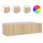 LED-Wandleuchten für TV-Schrank, 2 Stück, Sonoma-Eiche, 60 x 35 x 31 cm von , TV-Möbel - Ref: Foro24-837272, Preis: 82,70 €, ...