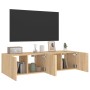 LED-Wandleuchten für TV-Schrank, 2 Stück, Sonoma-Eiche, 60 x 35 x 31 cm von , TV-Möbel - Ref: Foro24-837272, Preis: 83,79 €, ...