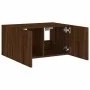 Mueble de TV de pared con luces LED roble marrón 60x35x31 cm de , Muebles TV - Ref: Foro24-837279, Precio: 45,86 €, Descuento: %