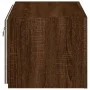 Mueble de TV de pared con luces LED roble marrón 60x35x31 cm de , Muebles TV - Ref: Foro24-837279, Precio: 45,86 €, Descuento: %