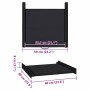 Estante Intermedio para Lavadora Negro 60 x 60 x 8 cm Acero en Accesorios para lavadoras y secadoras | Comprar online en Foro24