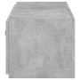 Wandmontierter TV-Schrank mit LED-Leuchten betongrau 80x35x31 cm von , TV-Möbel - Ref: Foro24-837287, Preis: 62,45 €, Rabatt: %