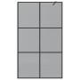 Pared de Ducha Walk-in Negro 115 x 195 cm vidrio templado en Paredes y mamparas de ducha | Comprar online en Foro24
